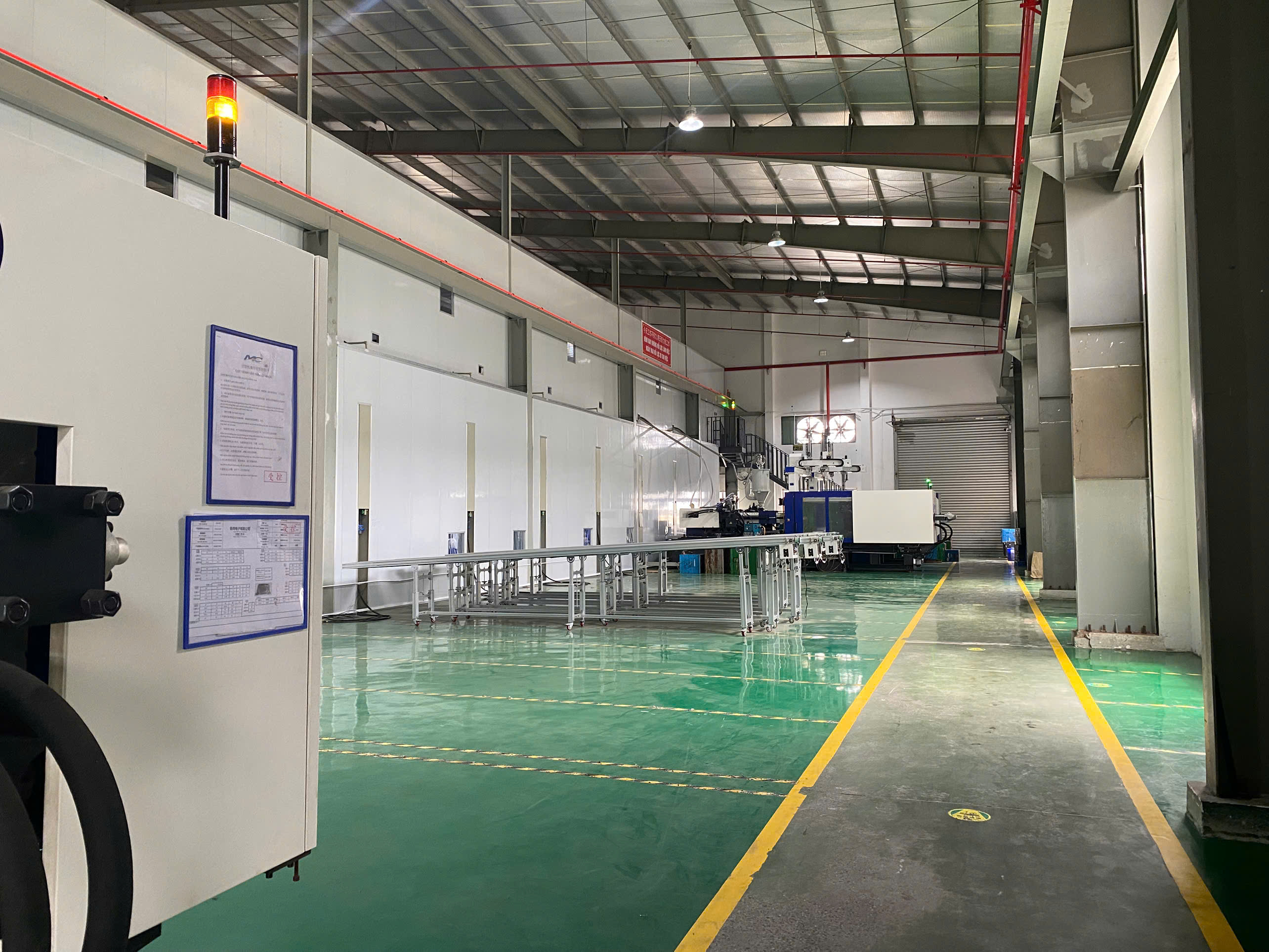 Marked floor for machine installation.jpg